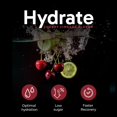 thumbnail image 5 of Hydrate Electrolyte Drink Mix | Cherry Limeade Flavor | NSF Certified | Electrolytes, Vitamin C, Magnesium, Zinc, Potassium | Used by Athletes & US Military | Boost Performance | 15 Packs, 5 of 9