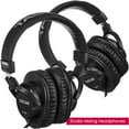 thumbnail image 2 of TASCAM Premium Foldable Recording Mixing Home Studio Headphones - Black - 1 Pair Bundle, 2 of 5