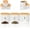 White 1, variant on 3Pcs Tea Sugar Coffee Canister Set with Bamboo Lids Large Capacity Tea Sugar Coffee Container Set Sealed Tea Sugar Coffee Jar Set Space Saving Coffee Canister Set for Coffee Sugar Tea