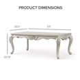 thumbnail image 2 of Furniture of America Armena Traditional Solid Wood Coffee Table, Champagne, 2 of 10