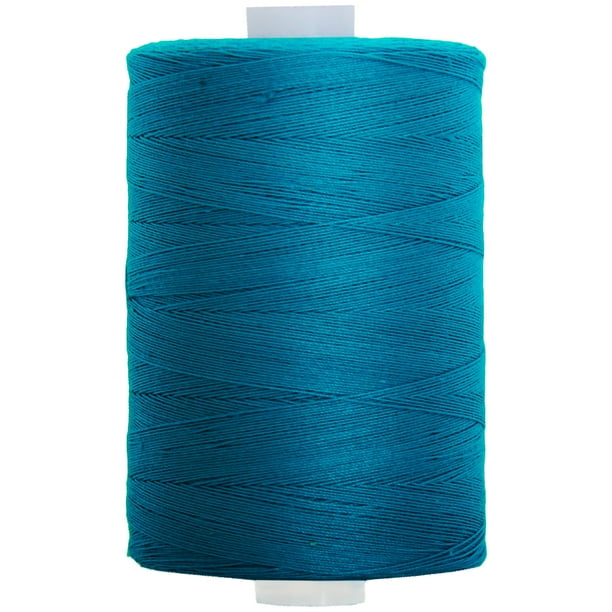 Threadart Cotton Sewing Thread - 1000m Spools - 50/3 - Bright Turquoise ...