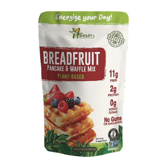 Amasar Mix Pancake Waffle Breadfruit 8.5 oz (Pack of 6)