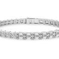 thumbnail image 4 of Lab Grown Diamond IGI Certified 14K White Gold Tennis Bracelet For Women 7 Carat | Clemencia Emerald and Round Lab Diamond Tennis Bracelet | FG-VS1-VS2 Quality, 4 of 6