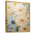 thumbnail image 2 of Designart "Blissful Mums In Soft Garden Colors I" Mums Floater Framed Canvas Art Print, 2 of 5