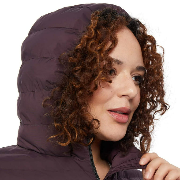 32 Degrees Heat Women's Hooded 4-Way Stretch Jacket(Acai Berry Small) 