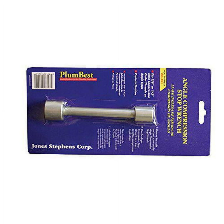 Jones Stephens J40491 Angle Compression Stop Wrench - 0.375 x 0.5 in.