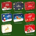 thumbnail image 3 of Christmas Square Metal Tinning Can Set Candy Box Gift Storage Box Biscuit Can, 3 of 4