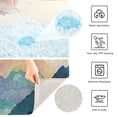 thumbnail image 3 of Yayeee Bath Rug for Bathroom Floor Non Slip Rectangle Fluffy Soft Absorbent Mat, 16"x24", Pine Tree Rainbow, 3 of 7
