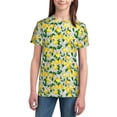 thumbnail image 2 of Fuzoiu Lemon1 Print Youth Short Sleeve T-Shirt,Youth Dry-Fit Active Athletic T-Shirt,Short Sleeve Tops Tees for School, Sports, and Casual Wear, 2 of 6