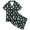 kids sleepwear -Z4 Dark Green, variant on REDARER Girls Lapel Button Satin Pajama Set Short Sleeve Shorts All Over Bow Print Silk Like Soft Summer Sleep Loungewear,9-10 Years