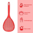 thumbnail image 3 of Strainer Long Handle Heat-resistant Kitchen Skimmer Sifter Plastic Cooking Sieve Scoop Spoon, Red, 3 of 7