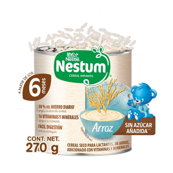 Cereal para Bebés Nestum Sabor Arroz Lata de 270 g