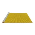 thumbnail image 2 of Ahgly Company Machine Washable Indoor Round Solid Yellow Modern Area Rugs, 3' Round, 2 of 4