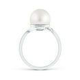 thumbnail image 2 of ANGARA South Sea Cultured Pearl Solitaire Bypass Ring in 14K White Gold for Women | June Birthstone, Birthday, Anniversary, Jewelry Gift for Women | Pearl Ring, 2 of 8