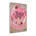 thumbnail image 2 of Tangletown Fine Art 'Joy Wreath' Textual Art on Canvas, 2 of 2