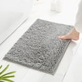 thumbnail image 2 of Alfombrilla de baño antideslizante absorbente de ducha de microfibra de chenilla de 40 cm x 60 cm para baño, gris Shuxiu Wang  9024715001757, 2 of 4
