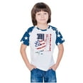 thumbnail image 5 of ZACPNCV July 4th Shirts for Kids Boys Girls Flag USA Print Tees Patriotic Casual Short Sleeve Tops Memorial Day Gift T Shirt Blue 7-8 Years, 5 of 8