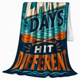 thumbnail image 2 of Rustic Lake Days Graphic, Rustic Camping Scene, Warm Flannel Blanket for Cabin and Lodge with Detailed Artwork with Rich Color Accents, Outdoor Lovers Camping Gift, Rustic Home Decor, 2 of 9