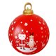 thumbnail image 1 of Decoraciones navideñas 60CM Bola inflable navideña decorada para exteriores Bola inflable navideña gigante Decoraciones para árboles de Navidad con lámpara Decoración navideña, Regalos de, 1 of 5