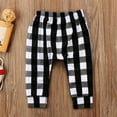 thumbnail image 3 of uublik Boys Jogger Pants Elastic Waist Loose with Pockets Plaid Printed Sweatpants, 3 of 4