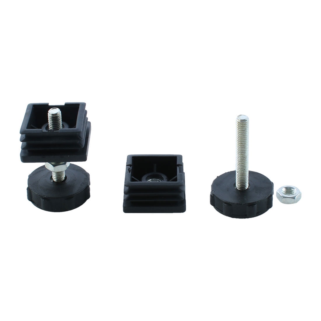 Leveling Feet 38 x 38mm Square Tube Inserts Kit Furniture Glide