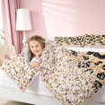thumbnail image 5 of Homewish Leopard Print Queen Bedding, Gold Blings Print Bedding Comforter Set Queen, Reversible, 7-Piece, 5 of 7