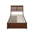 thumbnail image 5 of Emelie Twin XL Wood Platform Bed with Panel Footboard & Drawers in Walnut, 5 of 5
