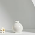 thumbnail image 3 of Yuarrent Florero de cerámica moderno y atemporal de forma clásica para ramos de flores frescas y decoración del hogar Amplia aplicación de Decoración del hogar Blanco Blanco, 3 of 6