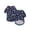 Style2-Dark Blue, variant on Christmas Snowflake Print Dog Short Sleeve T‑shirt Lightweight Breathable Polyester Pet Shirts Festive Holiday Dogs Clothes for Daily Walking Party Photo