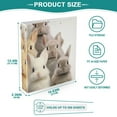 thumbnail image 5 of Rabbits in Easter Eggs 3 Ring Binders 1.5 inch Hardcover File Folders with Interior Pockets A4 Size Organizer for School Office Hospital Set of 2, 5 of 8