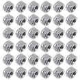 thumbnail image 4 of Miangastore Stainless Steel Nylon Lock Nuts Silver 100Pcs 0.3X0.3X0.2In, 4 of 8