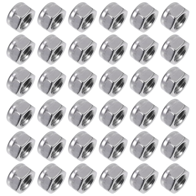 Moluckfu 100Ud Tuercas Para Maquinaria Y Muebles En Acero Inoxidable Resistente Color Plateado