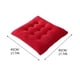 thumbnail image 2 of Cojín de asiento de Chenille grueso Rojo 45*45cm, cojín de asiento de comedor de grano de maíz, 2 of 5