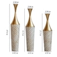 thumbnail image 4 of YIQMI Gold Woven Metal Floor Vase Set of 3 Tall Decorative Vases for Pampas Grass, Dried Flowers, Mother's Day Gift, 4 of 8
