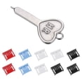 thumbnail image 1 of Unique Bargains 10pcs Port Blocker Verrouillage USB Port / PC Blocker avec Clé Codée, 1 of 5