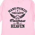 thumbnail image 4 of Inktastic Handpicked for Earth By My Meemaw in Heaven with Angel Wings Boys or Girls Long Sleeve Toddler T-Shirt, 4 of 5