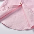 thumbnail image 5 of Kid Toddler Boy Formal Outfit Set Boy Outfit Set Toddler Baby Striped Short Sleeve Shirt & Suspender Shorts with Bow Tie 2-Piece Formal Outfit Toddler Boy Summer Clothes, 5 of 9