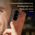 thumbnail image 5 of ELEHOLD Slim Leather Case for Samsung Galaxy Z Fold 4, Luxury Premium Leather Embossed Pattern Full Body Protection Shockproof Scratch-Resistant Case for Samsung Z Fold 4,Purple, 5 of 6