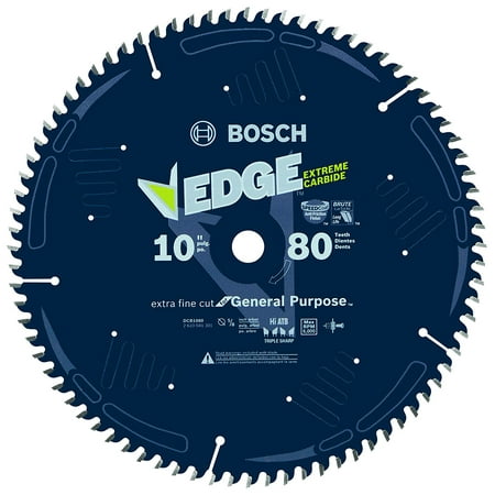 Bosch DCB1080 Daredevil10-Inch 80-Tooth Extra-Fine Finish for Melamine and Finished Plywood Circular Saw (Best Circular Saw Blade For Plywood)