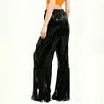 thumbnail image 7 of Sparkly Sequin Pants Women 2026 Trendy Elastic High Waist Straight Leg Tassel Fringe Pants Clubwear Dancewear, 7 of 7