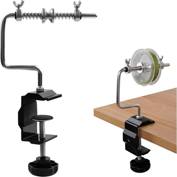 Fishing Line Spooler Adjustable Fishing Line Winder Spooler Machine Portable Stable Spinning Reel Spooler Spooling Station System with Clamp