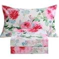thumbnail image 1 of Floral Printed Sheet Set King Soft Microfiber Botanical Bed Sheets Extra Deep Pocket Pieces, 1 of 6