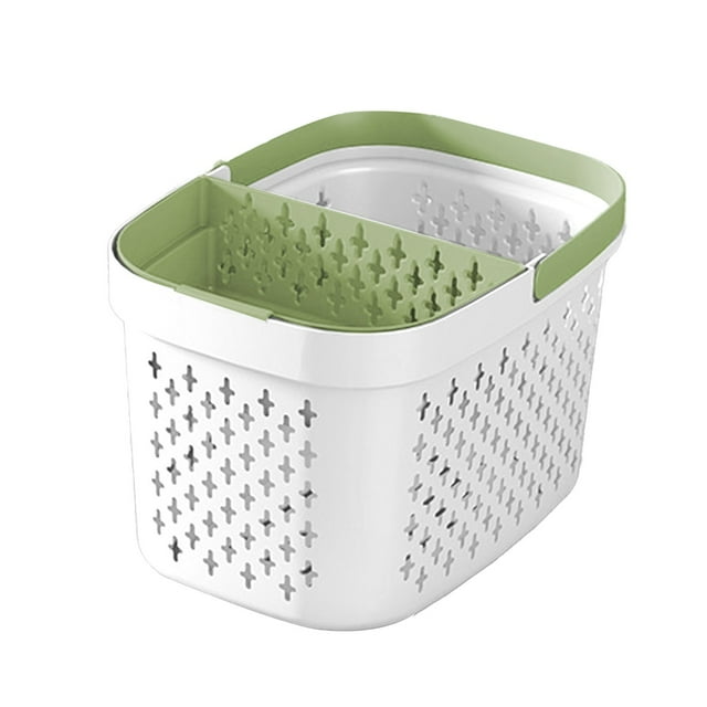 Dvruxg Shower Caddy Portable, Shower Basket, Hand Helds Wash Basket, Unique Wet and Dry Separation, Zoned Storage, Strong Load Bearing Capacity, Durability and Long Lasting Use