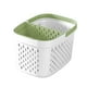 thumbnail image 2 of Cesta de lavado portátil de plástico | Organizador de baño multicolor con separación entre húmedo y seco, diseño transpirable, material grueso y duradero | Soporte para artículos de tocador de, 2 of 5