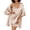 Champagne, variant on Sleeveless Nightgowns with Robes Set Satin Silk Bridal Party 3/4 Sleeves Bathrobes with Pocekts