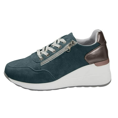 

Jungdeepe New Casual Women s Shoes Sneakers Lace Up Thick Soled Large Size Single Shoes Home Sandals Women Shoes Summer Wedge Womens Air 270 Casual Shoe Casual Work Shoes for Women Slip on Sandals for