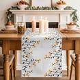 thumbnail image 2 of Table Runner 120 Inches Long for Kitchen Dining, Spring Flowers Dresser Scarf Farmhouse, Dining Table Decorations for Wedding/Parties, Modern Simple Floral Plants Lines Art 13 x 120 In, 2 of 8