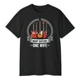 thumbnail image 3 of Many Guitars One Wife T-Shirt – Funny Guitar Player Tee, Musician Humor Graphic Shirt, 3 of 5