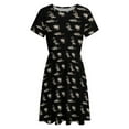 thumbnail image 4 of Simply Opossum Dress Summer Street Style Dresses Female Short Sleeve Printed Sundress, 4 of 7
