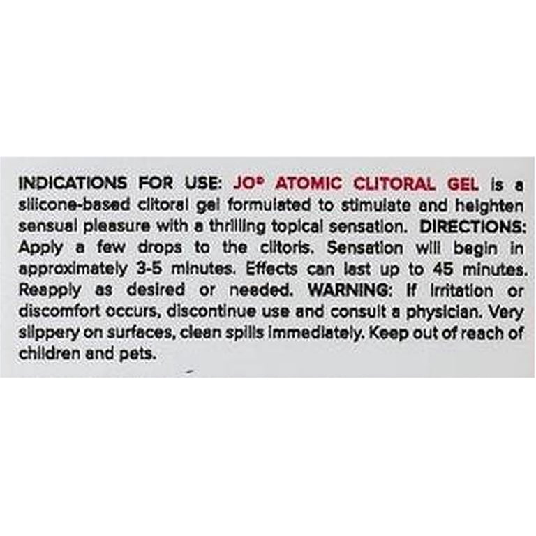 Gel Stimulant Clitoris Atomic Aphrodisiaque - SYSTEM JO, Neuf, Unisexe